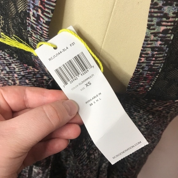 BCBGeneration Lace Strap Back Ruffle Tank - Picture 6 of 6